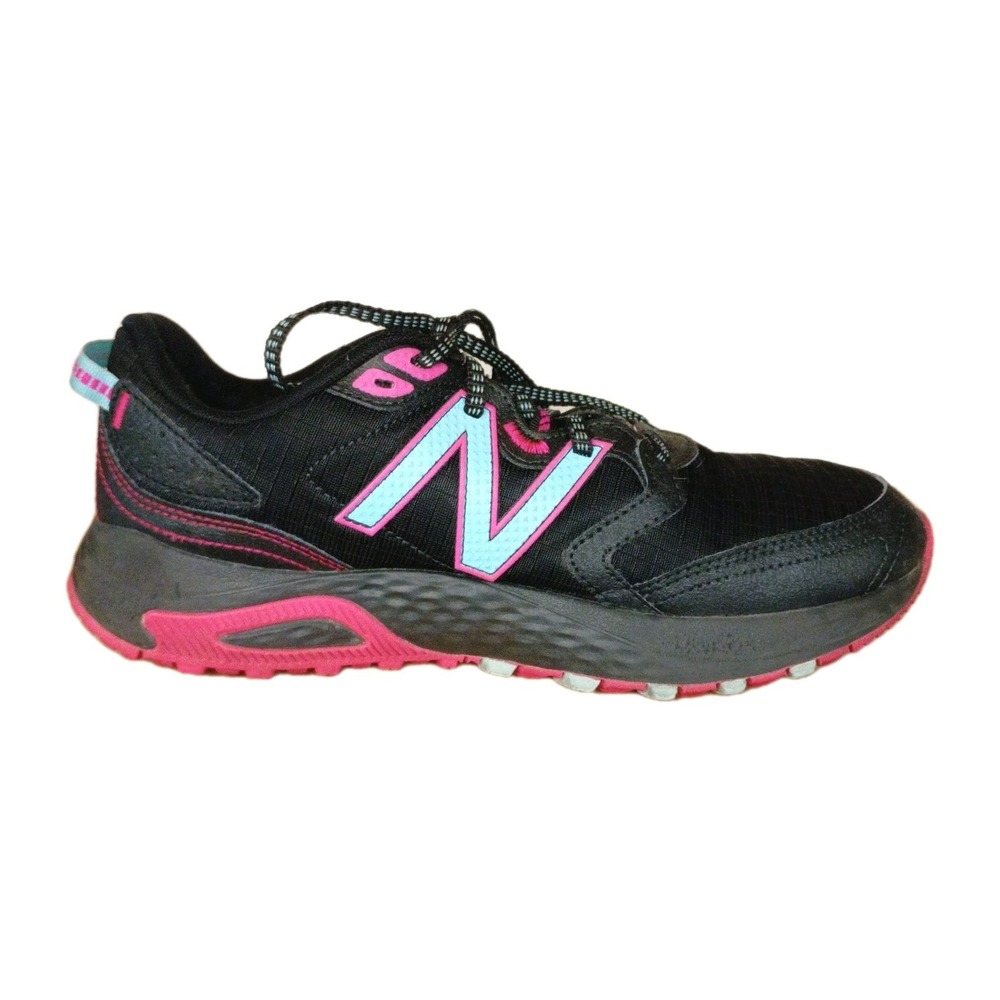 New Balance 410 Trail Womens Size 9 B Black Pink Running Shoes Sneakers WT410BP7